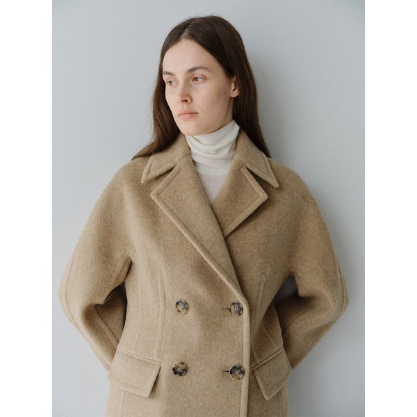TFW WOOL DOUBLE LINE HALF COAT _2COLORS