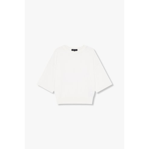 ARMANI EXCHANGE AX여성 드롭 숄더 하프 슬리브 니트A425132508아이보리