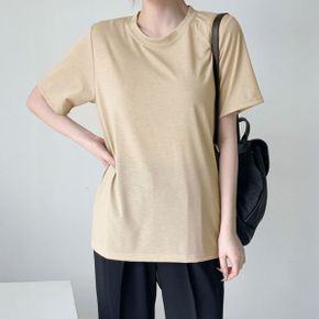 포마 라운드 무지 반팔 티셔츠_P392222317