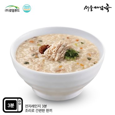 서울마님죽 [DO503[서울마님죽]엄마의맛! 든든한 아침식사 영양닭죽500g*3봉