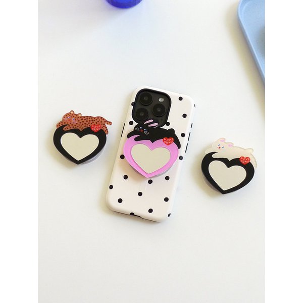 iPhone17입고[맥세이프/터프]Black Balls-Ivory Magsafe/Tough Phonecase