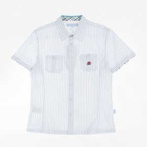[교복아울렛] 화이트 스트라이프 하복 남자셔츠 교복
