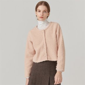 BOUCLE CARDIGAN PEACH