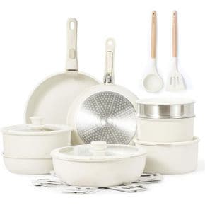 영국 까로떼 프라이팬 CAROTE 21pcs Detachable Handle Pots and Pan Set Nonstick Induction Co