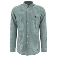 랄프로렌 Mens shirt 7108598820084656C PINE/WHITE Green