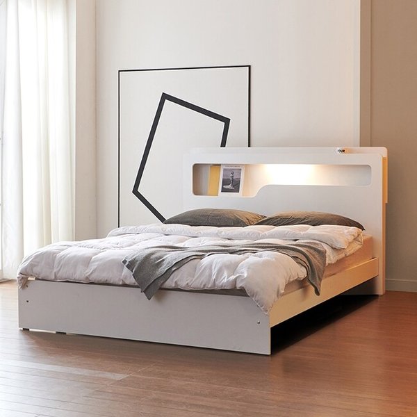 레스폴 LED 일반형 침대 SS-쟈가드독립40T매트리스