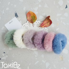 파스텔 Fur 도넛링 헤어끈