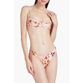 Rosa floral-print low-rise bikini briefs 핑크 1647597298264259