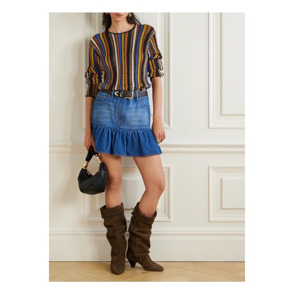 아르디스 스트라이프 텍스처 니트 스웨터 멀티 46376663162915642