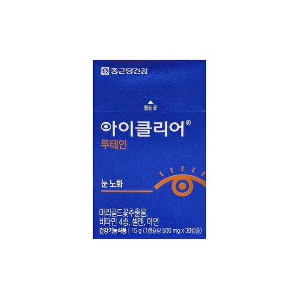 종근당건강 아이클리어 루테인 500mg 30캡슐/mjc (S34047911)