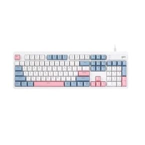 지클릭커 OFFICEPRO OPK50 사일런스 M RGB 무소음 방수 104 (Sky Pink)