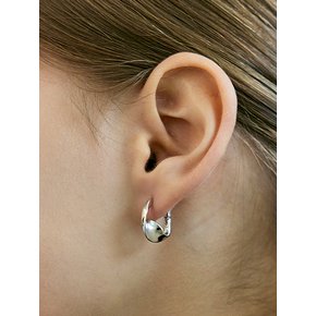 [진주귀걸이 2종 증정] Wave Crumple one touch earring