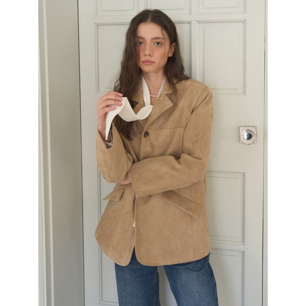 스웨이드하프자켓 베이지AD620