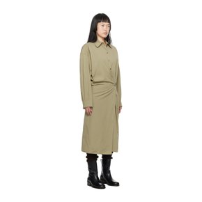 카키 트위스트 미디 드레스 DR1024 LF1106 GR641 Dusty Khaki