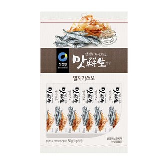 청정원 맛선생 멸치가쓰오 80g (10g x 8ea) x 6개