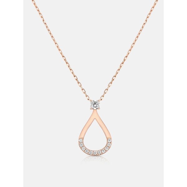 스틸라 스털링 실버 로즈 네크리스 A233SN1361RPA