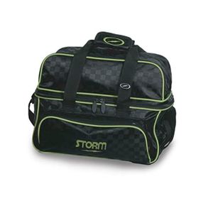 미국 스톰 볼링가방 Storm 2 Ball Deluxe Checkered Tote Bowling Bag 블랙/Lime 1354829