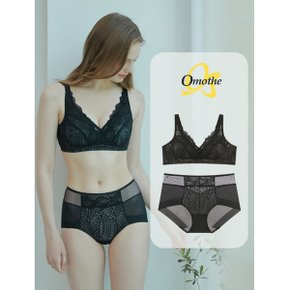 올데이 베이직 노와이어 보정브라팬티 OMOCBR01 2S  2종 블랙_P349674794