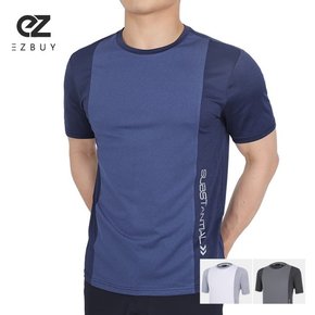 더위사냥 남성 미세펀칭 반팔 라운드 티셔츠(AX21LT038M)