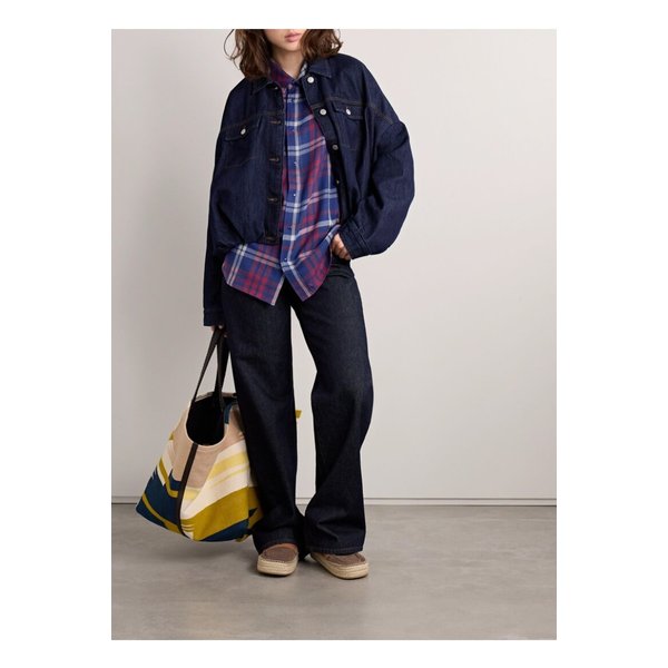 갓스 트루 캐시미어 체크 캐시미어 셔츠 네이비 1647597358847478