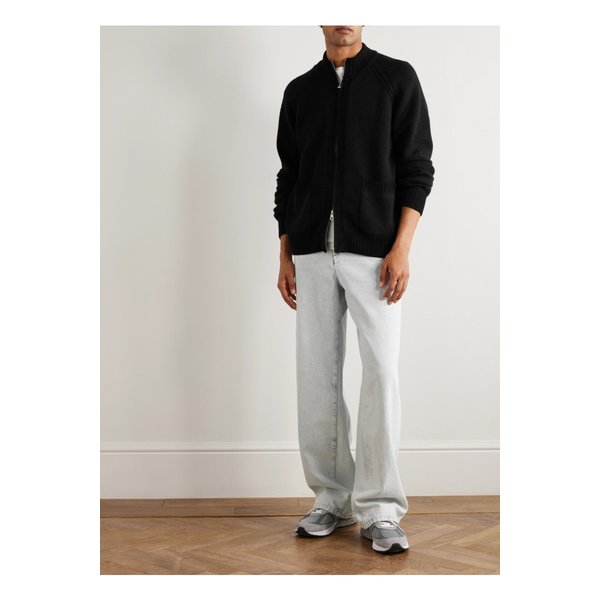 니트 집업 가디건 블랙 46376663162887842