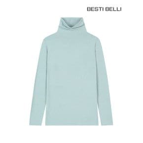 멜란지 터틀넥 티셔츠 민트 BGIBB9807_P383905178