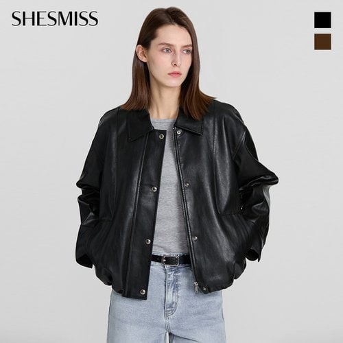 페이크 레더 카라 점퍼_SWWJPP11020