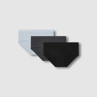 JAJU 여 모달 베이직 힙허거 팬티 3매 J416901210099