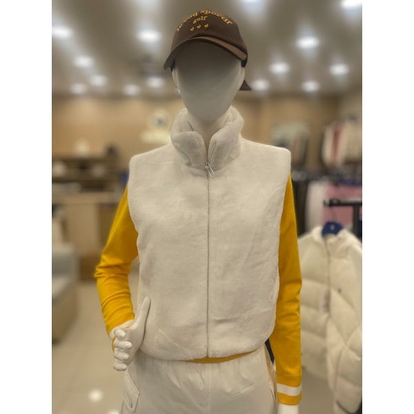 [여주점] 여성 퍼 패딩 베스트 풀집업 GP422LWVO4