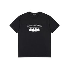 유니)포레스트 아트웍 반팔 티셔츠 AO2WTS448-BK