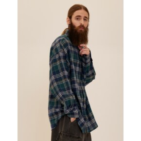CB FLANNEL OVER CHECK SHIRT (GREEN)