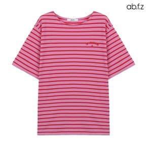 배색 단가라 로고 티셔츠 (AFY5HK44A)