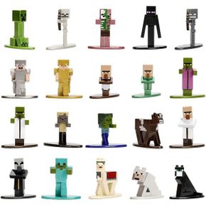 Minecraft Nano Metalfigs 20 팩 웨이브 1  1.65인치 다이캐스트 메탈 피규어