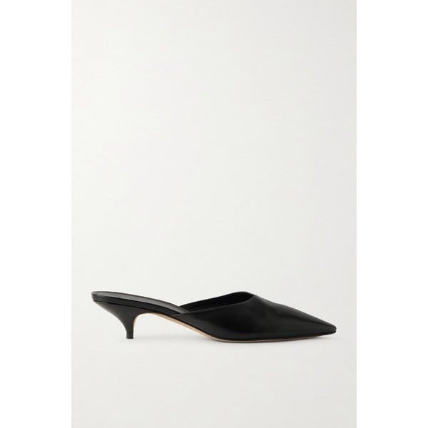 리사 폴리시드 가죽 뮬 46376663163001905