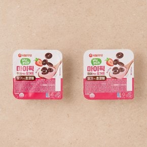 마이픽  꺾어먹는 요거트 딸기 ft 초코링 2입