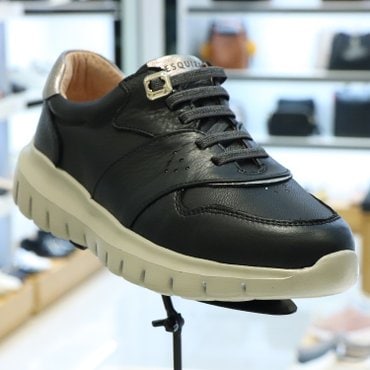 에스콰이아 여성스니커즈 EQDSHZ706BK RUNNER 오플소가죽 4cm 여성컴포트화 EQDSHZ706