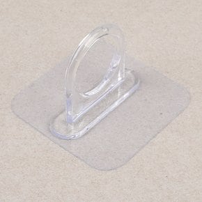 부착식 다용도 원형고리형 후크 1개 접착식후크 부착행거 부착고리