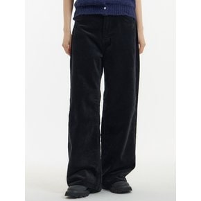 벨벳 와이드 팬츠 블랙_VELVET WIDE PANTS BLACK