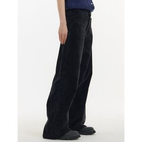 벨벳 와이드 팬츠 블랙_VELVET WIDE PANTS BLACK