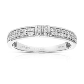 5390457 Vir Jewels 1/5 cttw Round Cut Lab Grown Diamond Wedding Band For Women .925 Sterli