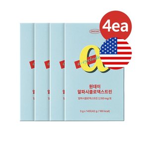 원데이 알파시클로덱스트린 알파CD 파인애플맛 4박스