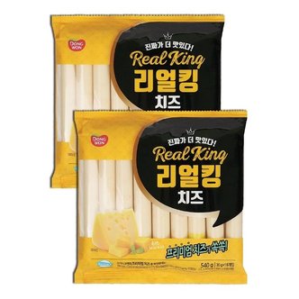  [1+1] 동원 부드럽고 담백한 덴마크 프리미엄 치즈 리얼킹 소시지 540g 2개