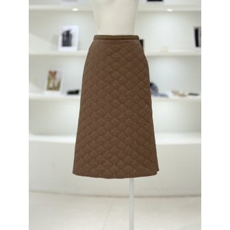 듀엘 [여주점] 여성 비딩 포인트 퀼티드 롱 스커트 (L254PSD045)