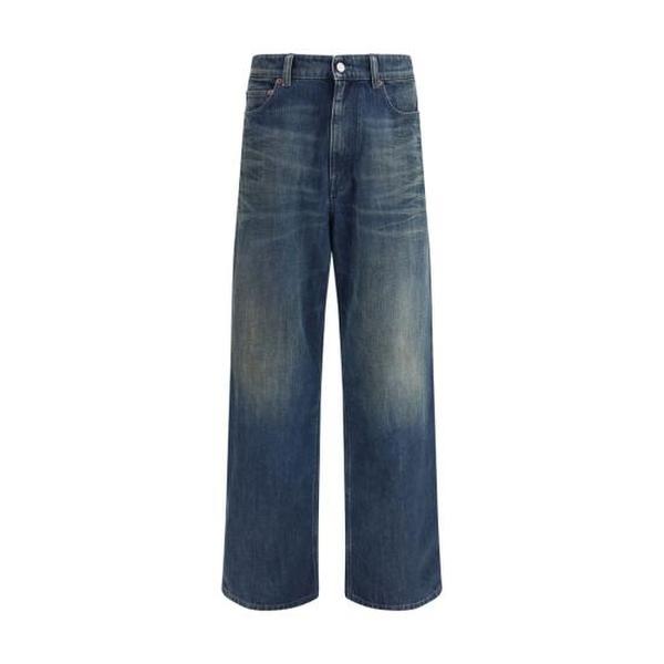 확대된 대표 MM6 메종마르지엘라 데님 팬츠 MMSH0LA0038M30063961BB BLUE