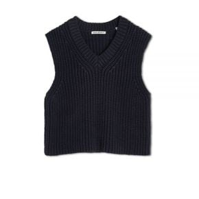 INTACT VEST Navy Chunky Cotton Rib (W2233INCC) (인텍트 베스트)