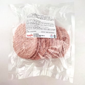  선진FS 소고기83% 정통 수제버거용 비프패티 750g (75g x 10개입) 햄버거