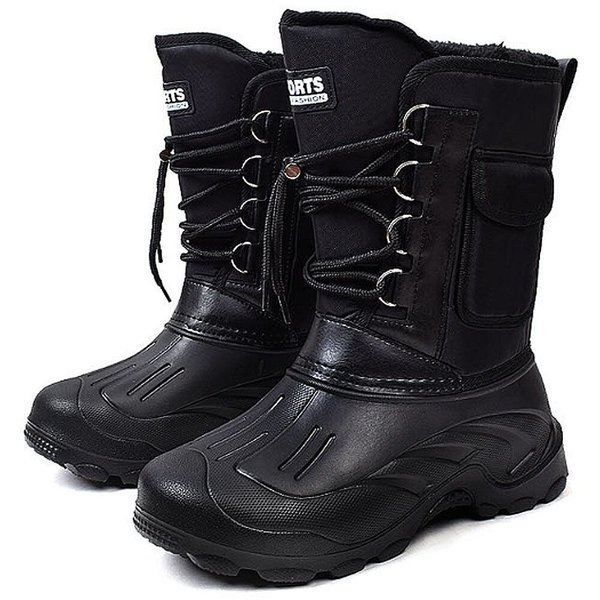 [옷자락] 남성 라이더부츠 방한 겨울 털안감 레이스업 워커