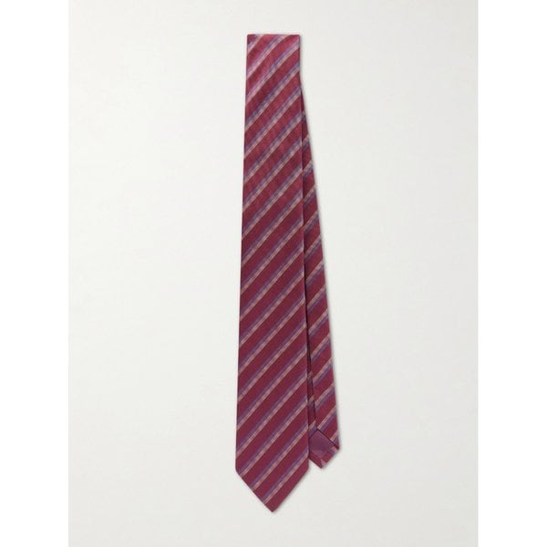 샤르베 8.5cm 스트라이프 실크 자카드 넥타이 46376663162965280