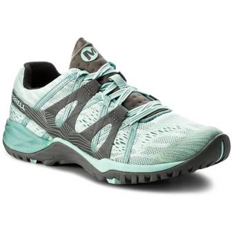 이스퀘어 4702541 MERRELL Womens Siren Hex Q2 E-Mesh Shoes - Medium In Bleached Aqua