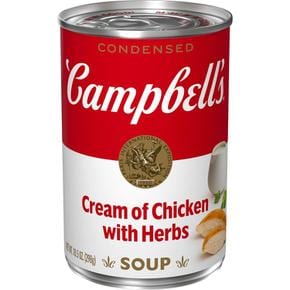 [해외직구] Campbells 캠벨스 농축 치킨 크림 허브 스프 298g 4팩